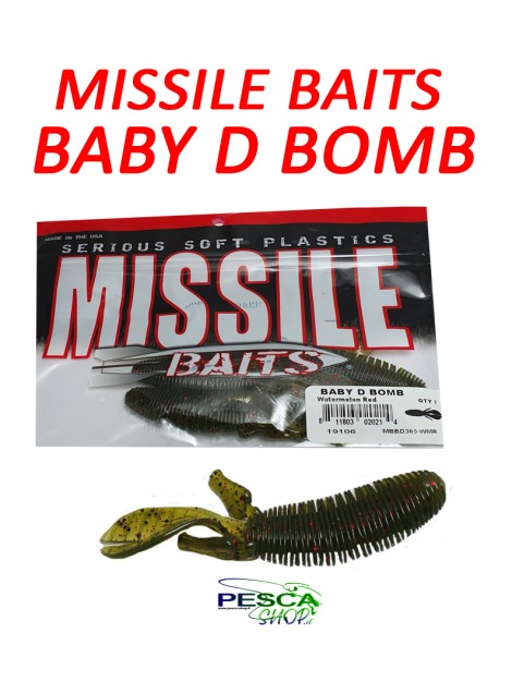 MISSILE BAITS - BABY D BOMB WATERMELON RED